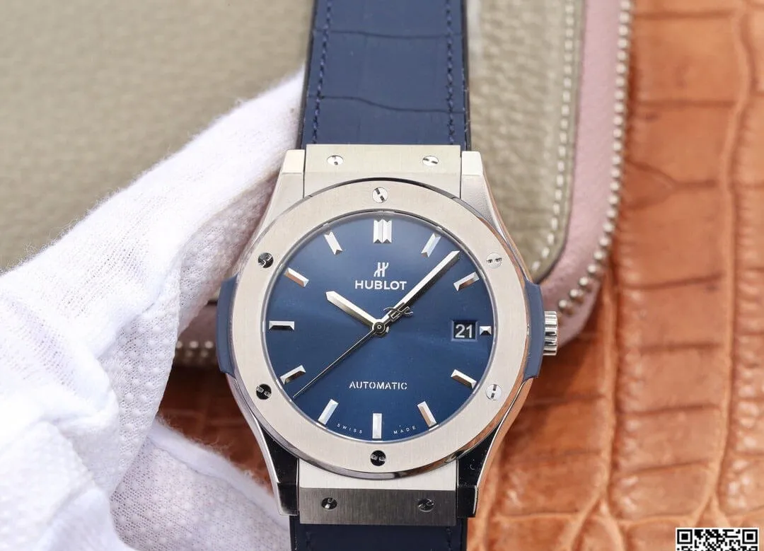 Hublot Classic Fusion 511.NX.7170.LR WWF Factory 1:1 Best Edition Replica Watch Blue Strap